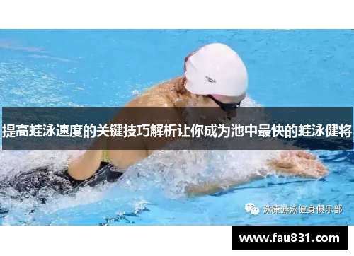 提高蛙泳速度的关键技巧解析让你成为池中最快的蛙泳健将